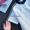 Camiseta corta de retazos con manga raglán de tendencia para hombre y mujer, diseño único, top casual de estilo chino de nicho