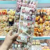 Oso Lindo Corazón Rosquilla Fruta Paleta de Hielo Juguete que Brilla en la Oscuridad Pinza para el Cabello Infantil Pinza Linda de Dibujos Animados para Flequillo Pasador