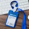 Portatarjetas Youhe con Cordón para Estudiantes de Primaria y Secundaria, Insignia de Empleado Escolar, Insignia de Trabajo, Insignia Escolar, Tarjeta de Comedor, Tarjeta de Identificación, Tarjeta Transparente