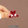 Pinza Metálica Vintage Linda Pequeña Pinza de Agarre Pedrería Perla Pinza para Cola de Caballo Alta Pinza de Amor Pinza Tiburón Alto Sentido Tocado