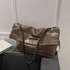Diseño de Nicho Otoño 2026 Nuevo Estilo Gama Alta Piel Suave PU Gran Capacidad Simple para Viajes Diarios Bolso de Hombro Cruzado Tote