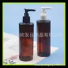 Garrafa pump com clipe de 280ml, garrafa de gel, desinfetante para as mãos, garrafa plástica PET sem spray, garrafa com pump para toner