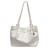 Bolsa Tote para Mulheres 2026 Nova Bolsa de Ombro Grande Capacidade para o Dia a Dia Verão Casual Versátil Textura Simples para a Aula