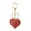 Venta caliente llavero colgante de amor con diamantes completos adornos para bolso exquisitos pequeños regalos joyería colgante de personalidad para coche venta al por mayor