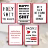 Conjunto de Envelopes com Cartão de Texto Engraçado Novo 1 Peça Transfronteiriço Estranho Engraçado Manuscrito DIY Truque Cartão de Presente Lote
