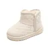 Botas de Nieve para Niñas Exportación al por Mayor Terciopelo Engrosado Impermeables Antideslizantes Zapatos de Algodón para Bebé Otoño e Invierno Nuevos Zapatos Cálidos Zapatos para Niños