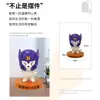 Figuras de Animales para el Hogar de Resina Dibujos Animados Creativos Adornos de Escritorio con Cabeza Móvil Gatitos, Cachorros y Conejos Hechos a Mano