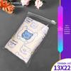 Saco auto-selante de plástico saco de vestuário transparente saco de embalagem de roupas saco pe zíper saco quadrado 13 * 22 cm lote