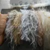 Lana de Cabra Bicolor, Lana de Oveja Monocromática, Lana Artificial de Cascada, Tela de Felpa Larga para Ropa, Textiles del Hogar, Juguetes y Manualidades