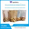 Biscoitos amanteigados personalizados Rolo Fênix Crocante Borboleta Barra de Amêndoa Saco de Embalagem Alimentícia Alumínio Puro Saco de Folha de Alumínio Saco Stand-Up para Biscoitos