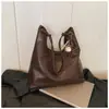 Bolsa de Ombro Transversal de Couro Macio Grande Capacidade 2026 Nova Moda Casual Bolsa Tote Amazon Transfronteiriça Nova Bolsa Feminina