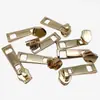 Piezas Cuadradas Chapadas Colgantes Cremallera de Nylon No. 5 Corredera Cremallera sin Candado Cabezal de Cremallera Hebilla de Cuero para Equipaje Cabezal de Cremallera Bidireccional