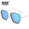 Gafas de sol polarizadas indias estilo steampunk con diseño retro, gafas de sol de moda personalizadas 2840