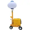Carro con Generador Silencioso Diesel Camión de Iluminación Móvil Torre de Iluminación de Emergencia con Elevación Manual