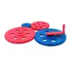 Novas engrenagens plásticas de tamanho grande, conjunto de engrenagens com diâmetro de 8 cm, adequado para aeromodelos, navios modelo e carros modelo; inclui caixa de direção de cremalheira e pinhão