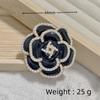 Broche de Pérola Camélia para Mulheres, Fivela de Lenço de Seda Europeia e Americana de Alta Qualidade, Corsage Retrô, Broche Fofo de Liga de Zinco