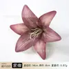 Cabeza de flor de lirio artificial 3D realista, accesorio para el cabello Hanfu, materiales para manualidades DIY, accesorio para fotos de boda, guirnalda de flores, arreglo floral