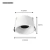 Taza de Lámpara Módulo Ojo de Buey al por Mayor Taza de Lámpara Tradicional MR16GU10 Taza de Lámpara Módulo de Aluminio Fundido a Presión Taza de Lámpara Interior Ojo de Buey Negra