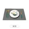 Mantel Individual Minimalista Ins Nórdico Mantel de Cuero Doble Cara Creativo Pu Mantel Estilo Occidental Venta al por Mayor Impermeable Aislamiento Térmico