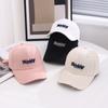 Gorra de béisbol de primavera y otoño para mujer, nueva gorra rígida de moda para hombre, gorra con visera versátil, informal, estilo coreano, gorra bordada, resistente al sol, para verano