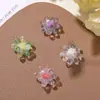 Frescos y Juveniles de Verano Flores Pequeñas con Cuentas de Cristal DIY Pendientes Dulces y Lindos Pasador Parches para Tela de Zapatos