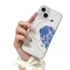 Funda de silicona azul con medio corazón, anticaída, cobertura total para teléfono para Apple 17 Pro, funda transparente para 16, 13, 17 Pro
