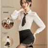 Sexy Underwear Pure Student Suit Sailor Secretário Uniforme Temptation Skirt Suit Soft Girl College Style Skirt JK Style