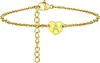 Nueva Tobillera con Colgante de Corazón de 26 Letras de Amazon Cadena de Tobillo con Inicial de Acero Inoxidable para Niña Joyería de Verano