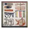 Bufanda Cuadrada de Seda de Morera Perlada de Lujo Ligero de 90 cm para Mujer Estilo Ins Elegante y Fácil de Combinar Bufanda de Seda Borde Enrollado a Mano Chal Decorativo