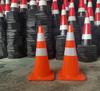 Conos Reflectantes de Goma para Carretera y Barreras viales en Diversas Especificaciones, Resistentes a la Presión y al Desgaste, Conos de Carretera Engrosados, Conos de Goma y Plástico