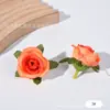 Accesorios de Cabezales de Flores de Rosa Transfronterizos Materiales de Flores de Seda para Bricolaje Ramo de Boda Flores Artificiales para Boda Decoración de Escena