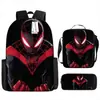 Mochila Periférica de Spider-Man Mochila de Gran Capacidad Set de Tres Piezas Mochila Escolar para Niños Mochila para Estudiantes