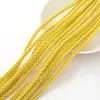 2024 Nuevo Color Dorado Hilo Trenzado de Cuerda de 4 Hilos 5mm DIY Pulsera de Alambre Semi-Terminada Accesorios de Joyería de Cuerda de Cuero