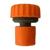 Conector de Manguera de Jardín de Plástico Naranja de 25 mm con Interfaz Rápida, Interfaz de Manguera de 1 pulgada
