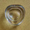 Base de Bola de Cristal Artificial Natural Cristal Base Cóncava de Cristal Vidrio Trapezoidal Madera Maciza Metal Base de Bola Redonda Puede Grabar Texto Soporte para Bola
