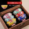 Conjunto de Seis Tigelas Jingdezhen Cerâmica Esmaltada de Alta Qualidade Tigela de Arroz Tigela de Cerâmica para Comer Doméstica Presente de Bem-Estar para Funcionários