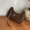 Bolso de Axila de Cuero Aceitado y Encerado Retro de Moda Textura de Alta Calidad Bolso Versátil de Hombro Único Cruzado Estiloso para Viajes Cotidianos Bolso para Teléfono