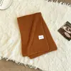 Bufanda de Lana Tejida Estilo Coreano para Mujer en Invierno, de Gama Alta, Color Sólido, Versátil, Engrosada y Cálida para Estudiantes y Parejas