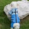 Ropa para Mascotas Otoño e Invierno Cálida Tres Pruebas Chaqueta de Algodón de Asalto de Cuatro Patas Perros Pequeños y Medianos Teddy Bichon Ropa para Perros Mascotas