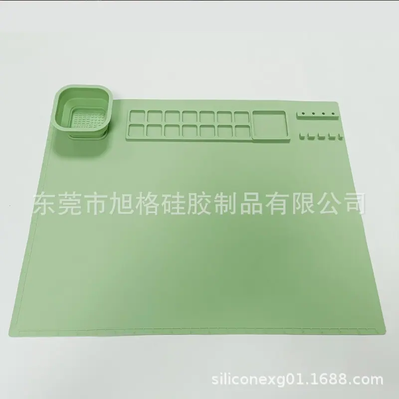 绿色硅胶绘画垫