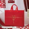 Bolsa de compras de tela no tejida recubierta al por mayor de fábrica, colcha de verano de cuatro piezas, bolso de mano, bolsa de embalaje para colcha textil para el hogar, se puede imprimir