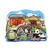 [Série Sichuan] Elementos Culturais de Chengdu Atrações da Cidade Ímãs de Geladeira Turismo Cultural e Criativo Lembrancinhas Adesivos Magnéticos