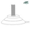 Venta Caliente Transfronteriza Ventosa de Tornillo de 32 mm Ventosa de Tuerca Transparente M4M5M6 con Rosca Longitud 6-15 mm
