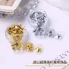 Novo Glitter para Nail Art, Glitter Grande Dourado e Prateado Brilhante, Pó de Glitter Fino Hexagonal Ultrafino, Decorações de Unhas, Especial para Nail Art
