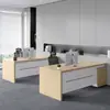 Escritorio y silla ejecutiva de lujo ligero estilo chino nuevo, diseño moderno simple para directores financieros y gerentes, escritorio ejecutivo para una persona