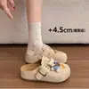 2026 Nova Primavera Desenho Animado Fofo Birkenstock Bico Fechado Meia Pantufa Feminina Roupa Externa Sola Grossa Diário Confortável Casual Versátil