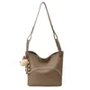 Bolso de Mano Casual de Alta Gama y Elegante, Bolso Cubo para Mujer, Nueva Moda Invierno 2025, Versátil, de Hombro, Cruzado, Bolso Madre e Hija