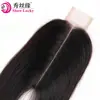Mecha de cabelo 2X6 Europa e Estados Unidos acessórios de cabelo de cabelo real transfronteiriços fecho de cabelo humano corpo reto 2*6