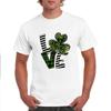 Calle 2025. Día de San Patricio Producto Nuevo Estampado de Trébol Corazón Unisex Holgado Sudadera Camiseta de Manga Corta Redonda