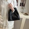 Bolso Nuevo de Nicho para Mujer, Bolso Tejido de PU, Bolso de Hombro Único para Debajo del Brazo, Bolso Cubo de Gran Capacidad 2026, Bolso de Mano Simple Versátil